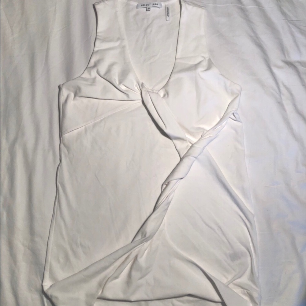 Helmut Lang twist drape tank top